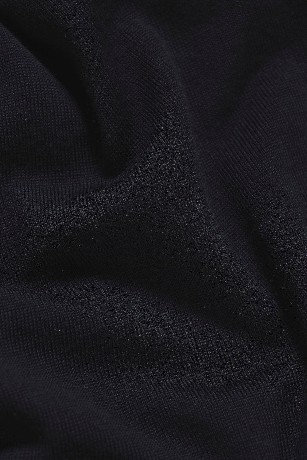 Extra Fine Merino Wool Polo Shirt in Navy