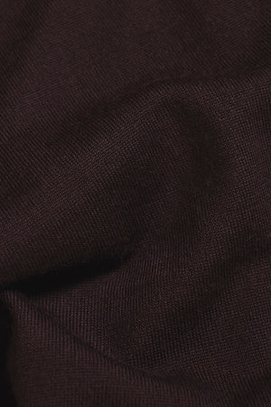 Extra Fine Merino Wool Polo Shirt in Dark Bordeaux