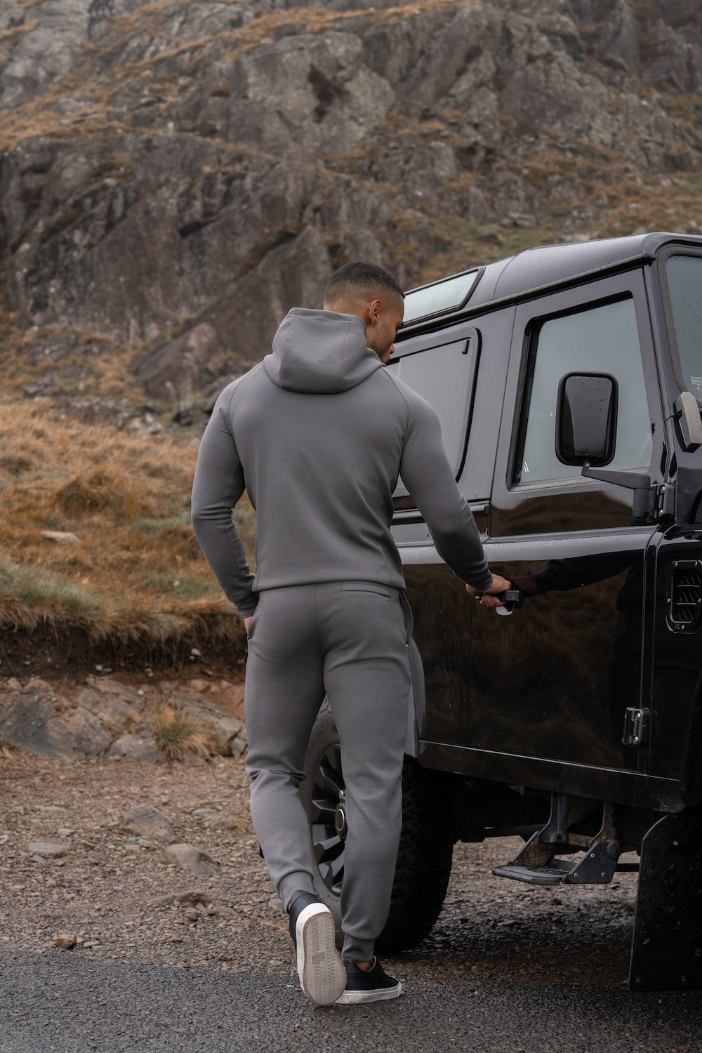 Interlock Sweat Jogger in Graphite - TAILORED ATHLETE - USA