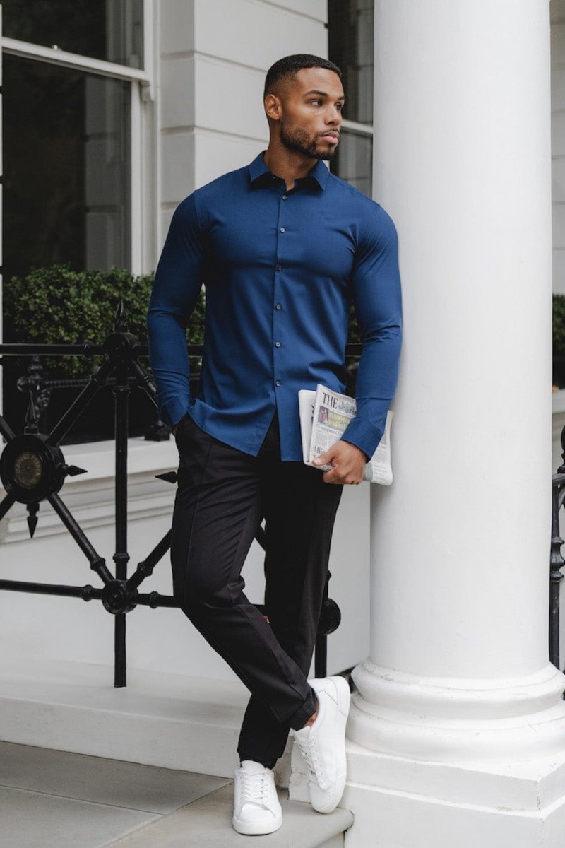 Bamboo Shirt in Midnight - TAILORED ATHLETE - USA
