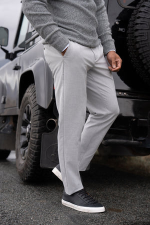 Melange Pants in Pale Grey - TAILORED ATHLETE - USA