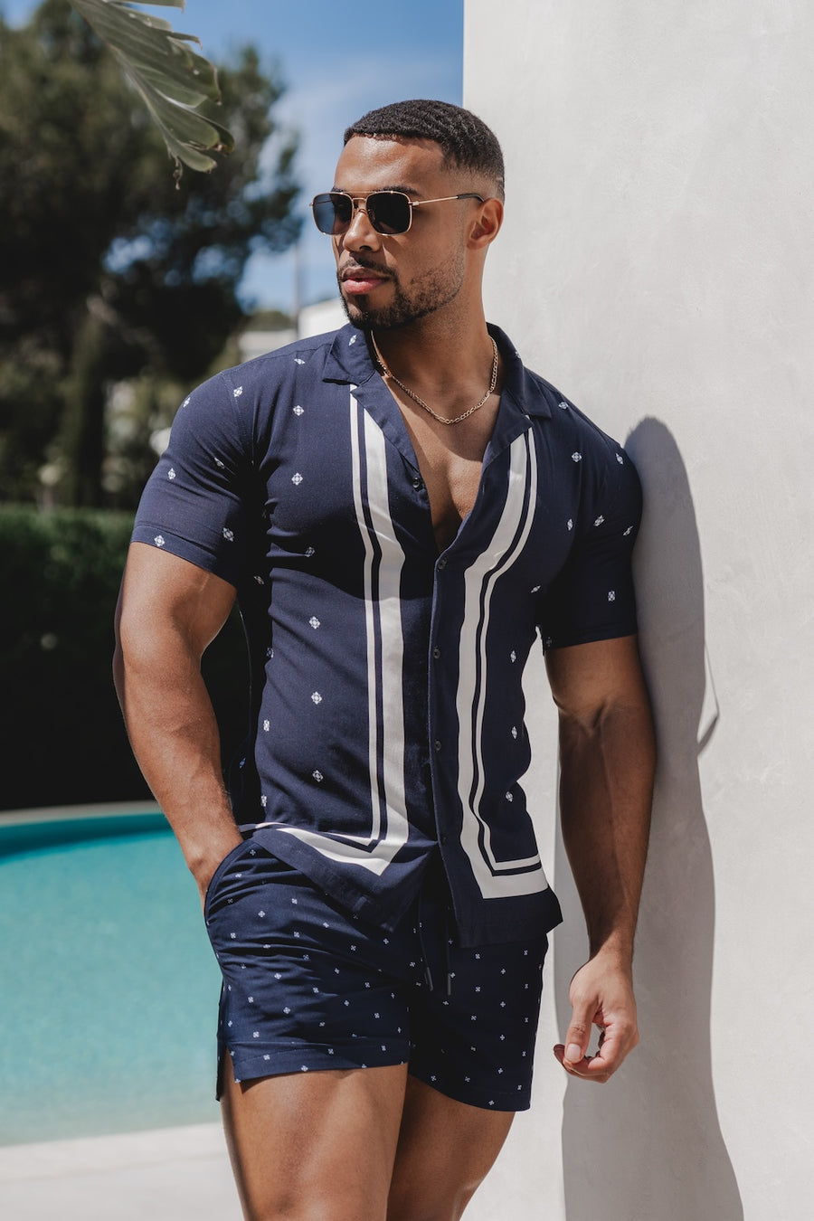 Printed Shirt in Medallion - TAILORED ATHLETE - USA