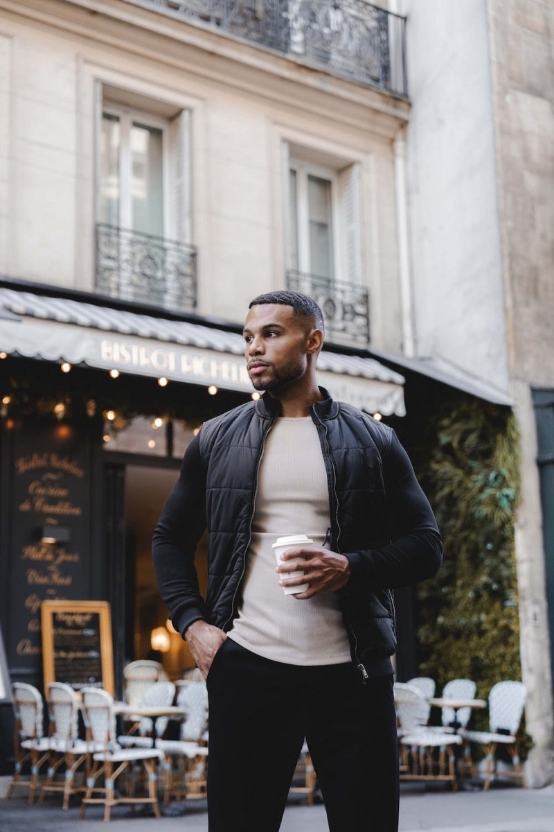 Textured Fashion T-Shirt in Neutral - TAILORED ATHLETE - USA