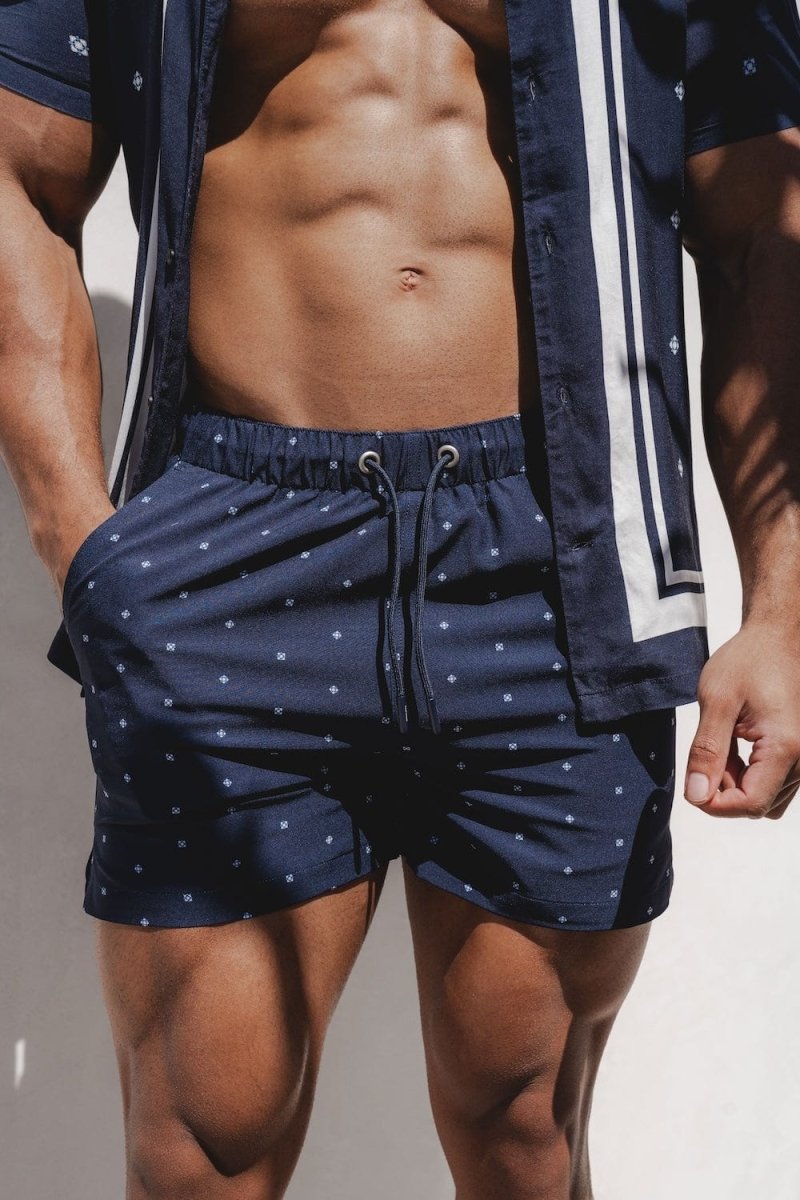 Printed Medallion Swim Short - TAILORED ATHLETE - USA