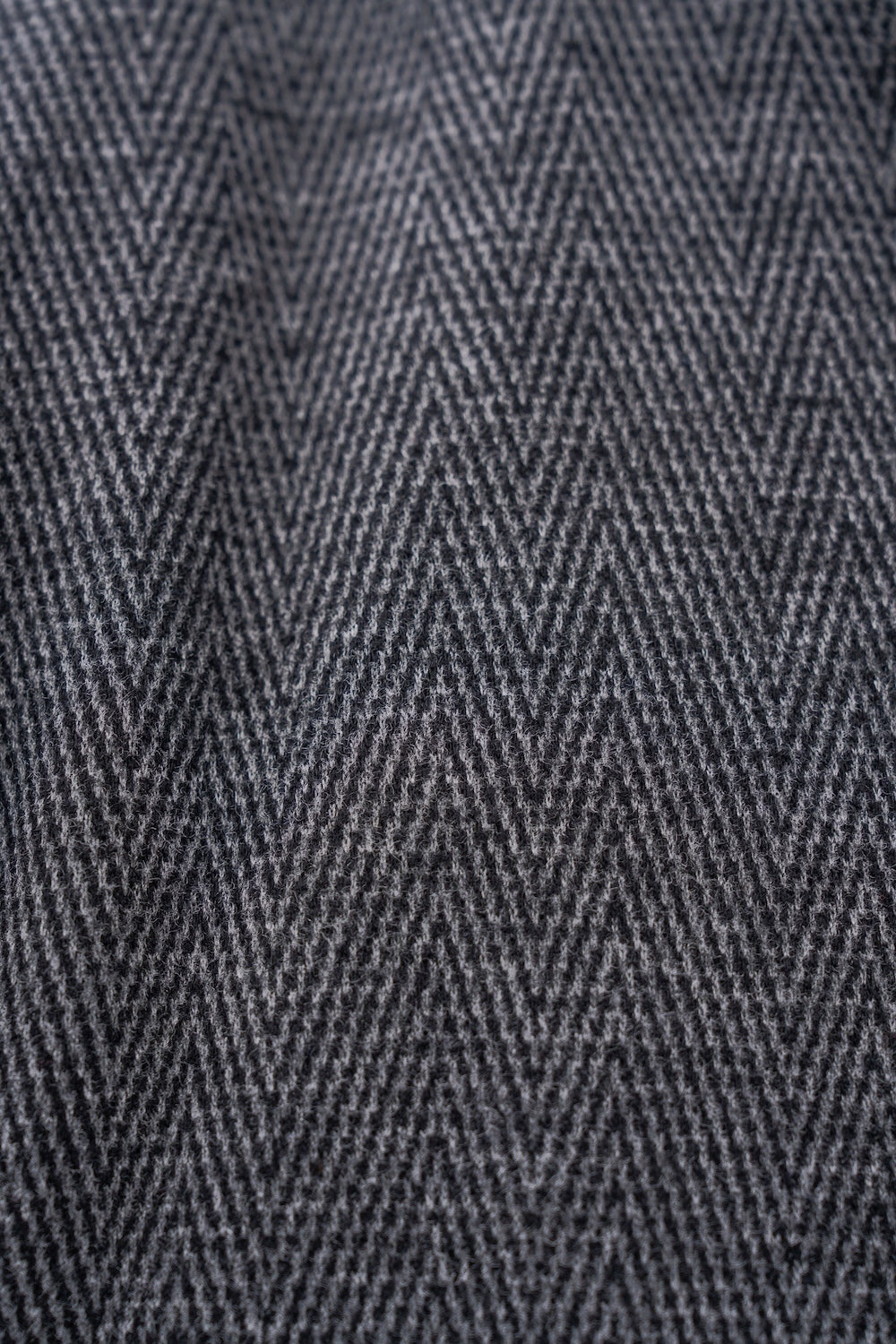 Herringbone Funnel Neck Overcoat in Charcoal - TAILORED ATHLETE - USA