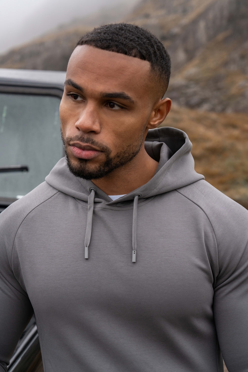 Interlock Hoodie Sweat in Graphite - TAILORED ATHLETE - USA