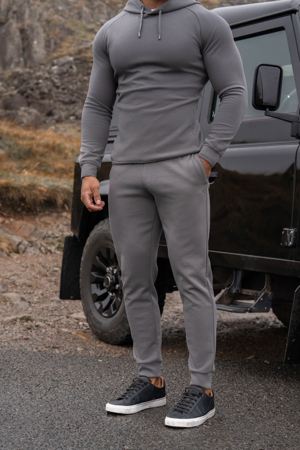 Interlock Sweat Jogger in Graphite - TAILORED ATHLETE - USA