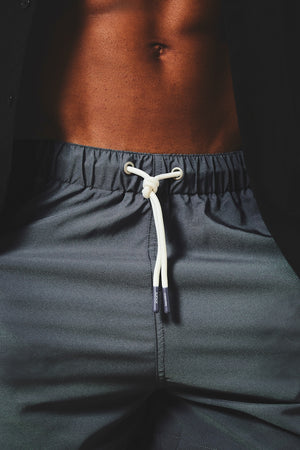 Quick Dry Plain Swim Shorts in Graphite - TAILORED ATHLETE - USA