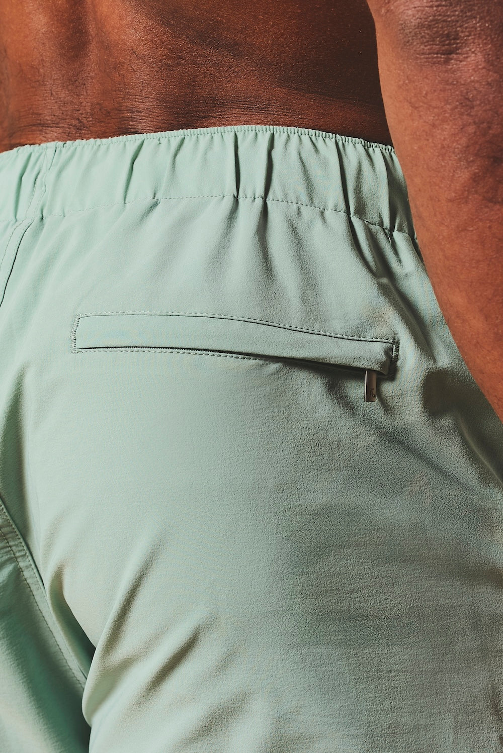 Quick Dry Plain Swim Short in Sage - TAILORED ATHLETE - USA