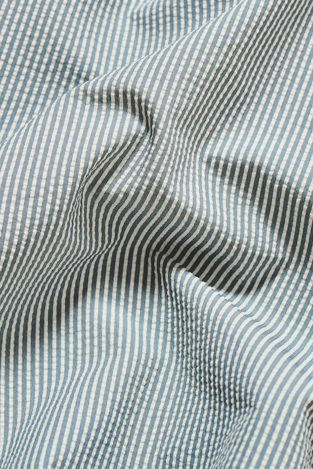 Quick Dry Seersucker Stripe Swim Short in Blue and White - TAILORED ATHLETE - USA