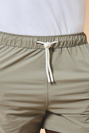 Quick Dry Piped Swim Shorts in Sage - TAILORED ATHLETE - USA