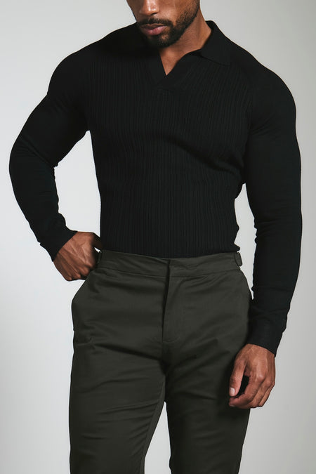 Smart Chino Side Adjuster Pants in Dark Khaki