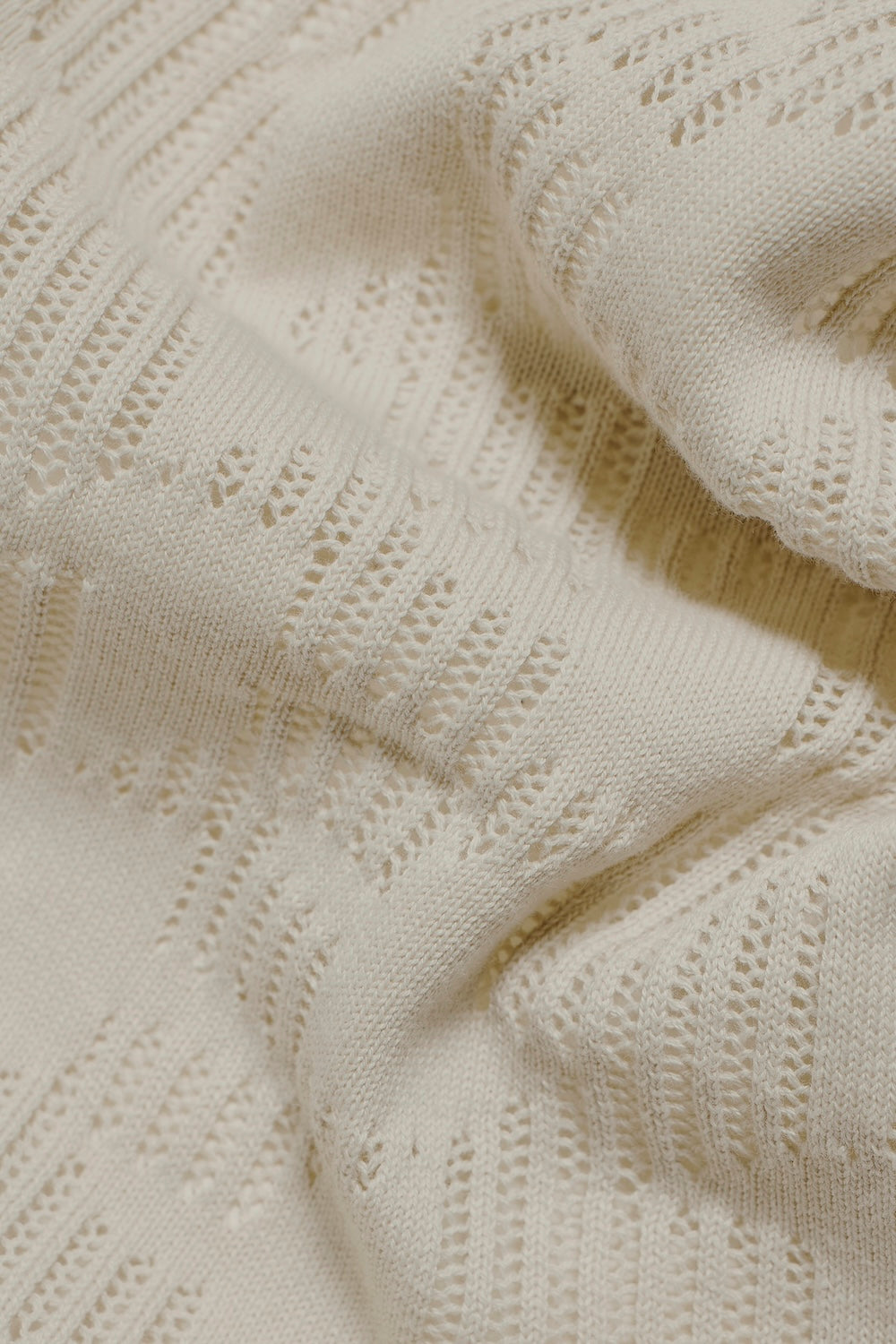 Geo Crochet Knitted Shirt in Neutral - TAILORED ATHLETE - USA
