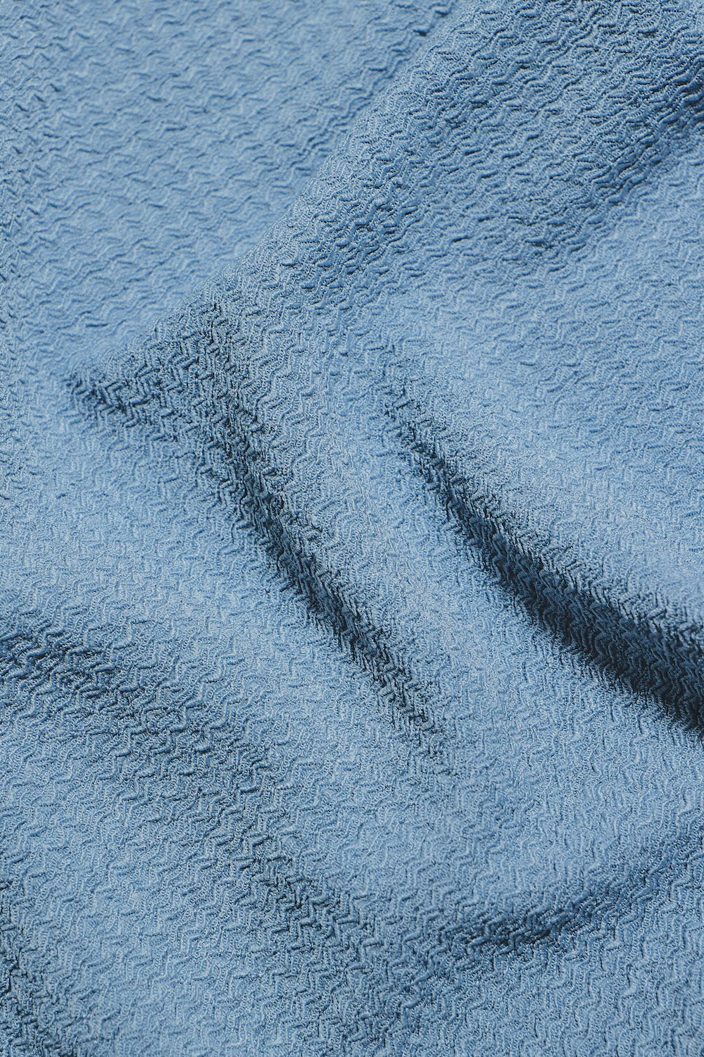 Textured Cuban Collar Shirt in Slate Blue - TAILORED ATHLETE - USA