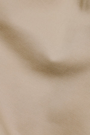 Smart Pleated Cotton Side Adjust Pants in Stone - TAILORED ATHLETE - USA