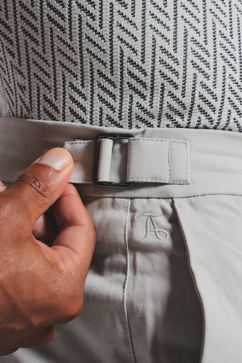Smart Chino Side Adjuster Shorts in Dove Grey - TAILORED ATHLETE - USA