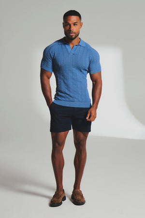 Smart Chino Side Adjuster Shorts in Navy - TAILORED ATHLETE - USA