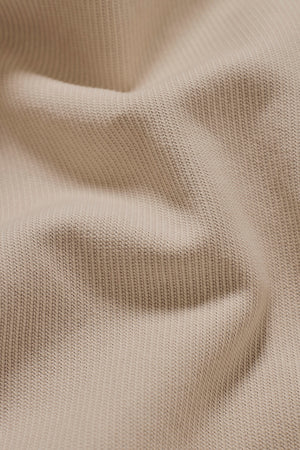 Twill Jersey Zip Through Shacket in Stone