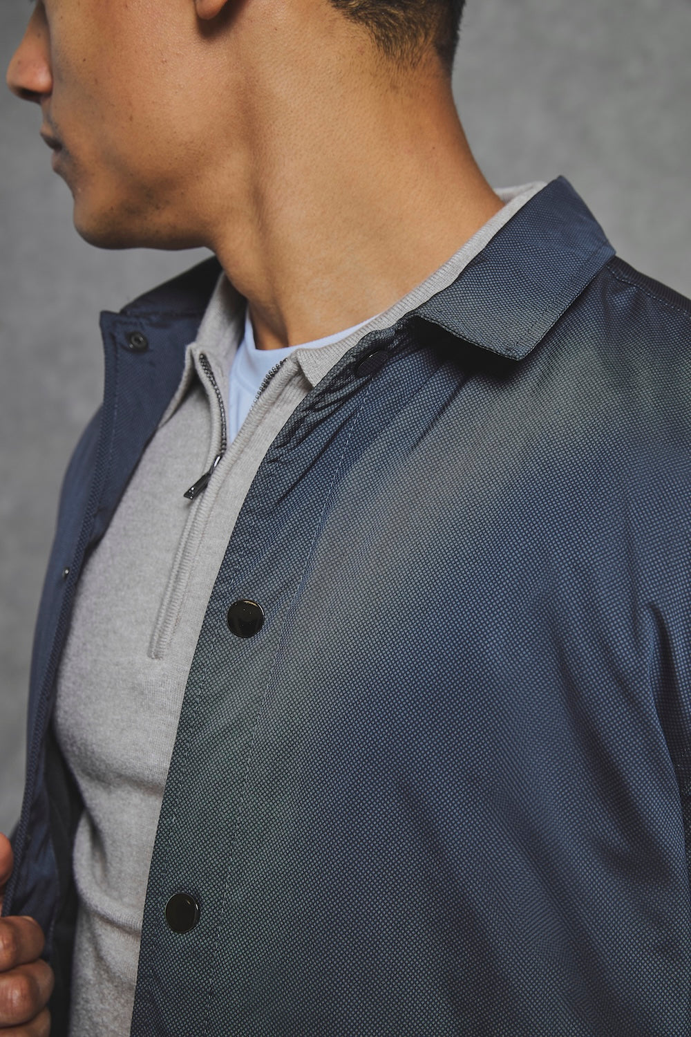 Shower Resistant Padded Coat Jacket in Navy - TAILORED ATHLETE - USA