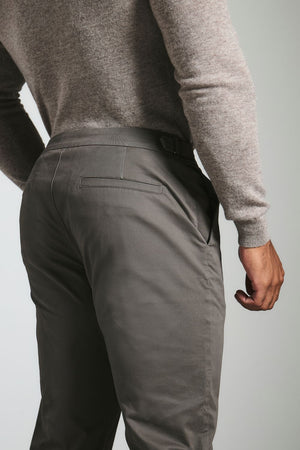 Smart Chino Side Adjuster Pants in Mocha