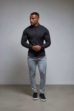 Athletic Fit Signature Shirt 2.0 in Black - TAILORED ATHLETE - USA