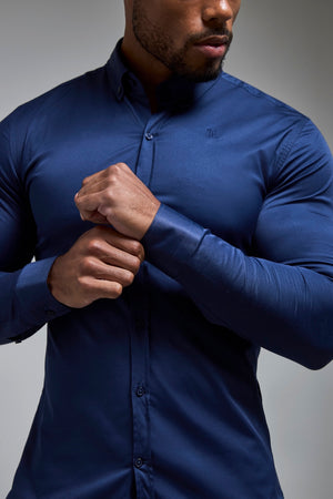 Athletic Fit Signature Shirt 2.0 in French Navy - TAILORED ATHLETE - USA