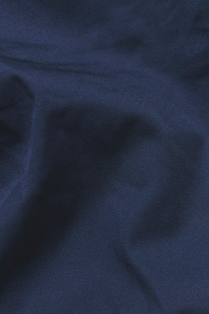 Smart Pleated Cotton Side Adjust Pants in Navy - TAILORED ATHLETE - USA