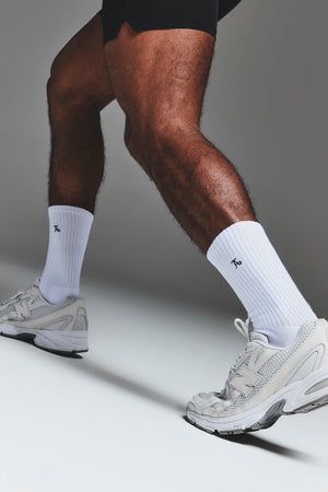 3 Pack Sports Socks In White - TAILORED ATHLETE - USA