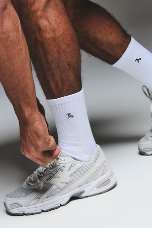 3 Pack Sports Socks In White - TAILORED ATHLETE - USA