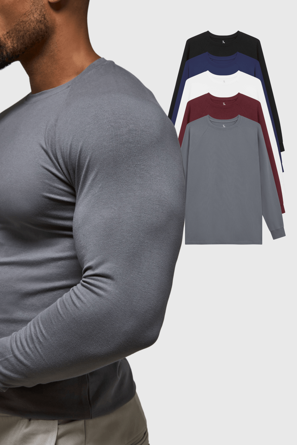 Athletic Fit Long Sleeve Starter 5-Pack - TAILORED ATHLETE - USA