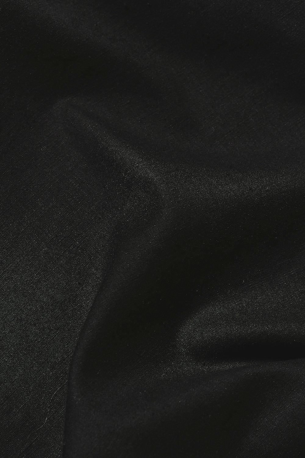Stretch Linen Blend Button Through Shirt in Black - TAILORED ATHLETE - USA