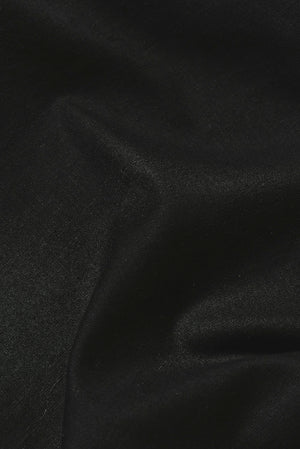 Stretch Linen Blend Button Through Shirt in Black - TAILORED ATHLETE - USA