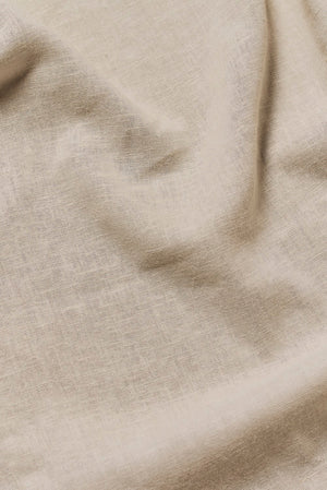 Stretch Linen Blend Cuban Collar Shirt in Stone - TAILORED ATHLETE - USA