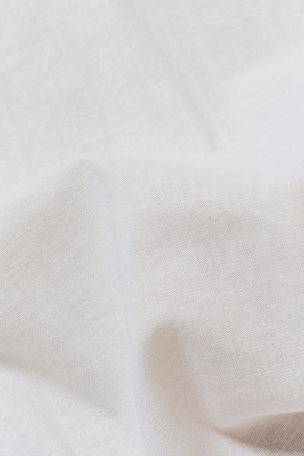 Stretch Linen Blend Button Through Shirt in White - TAILORED ATHLETE - USA