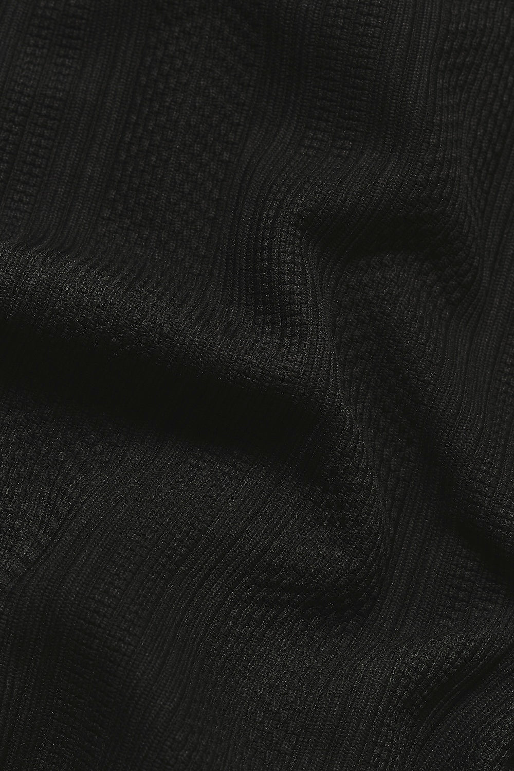 Stripe Patterned Cuban Collar Shirt in Black - TAILORED ATHLETE - USA