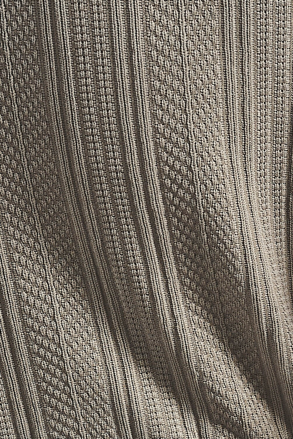 Stripe Patterned Cuban Collar Shirt in Dark Putty - TAILORED ATHLETE - USA