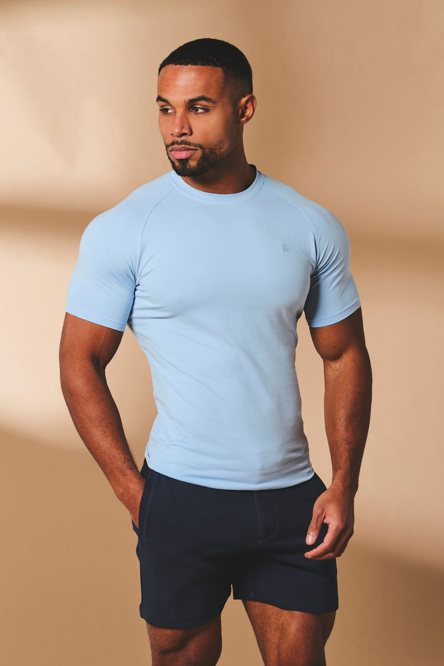 Athletic Fit T-Shirt in Pale Blue - TAILORED ATHLETE - USA