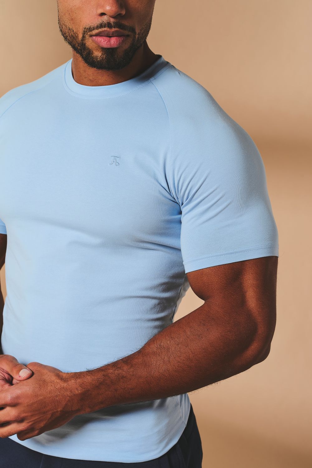 Athletic Fit T-Shirt in Pale Blue - TAILORED ATHLETE - USA