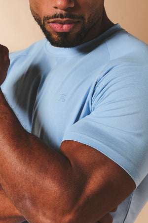 Athletic Fit T-Shirt in Pale Blue - TAILORED ATHLETE - USA