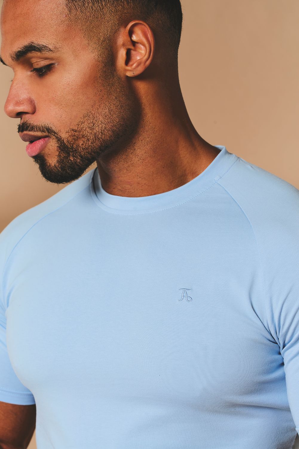 Athletic Fit T-Shirt in Pale Blue - TAILORED ATHLETE - USA