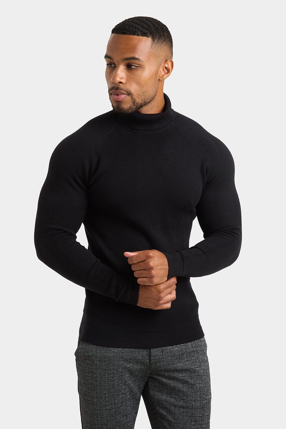 Supersoft Roll Neck in Black