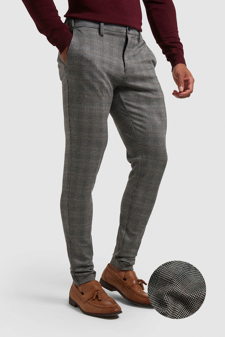Heritage Check Pants  in Black - TAILORED ATHLETE - USA