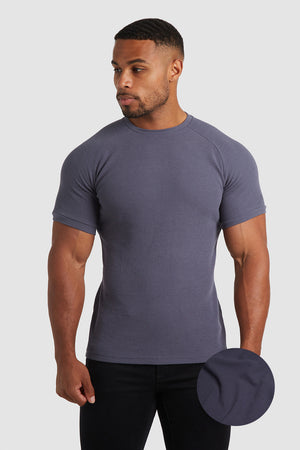 Waffle T-Shirt in Graphite - TAILORED ATHLETE - USA