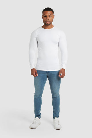 Athletic Fit T-Shirt (LS) in White