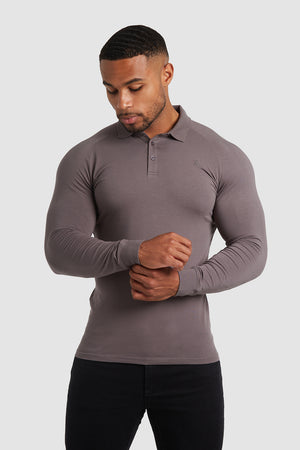 Athletic Fit Polo in Mole - TAILORED ATHLETE - USA