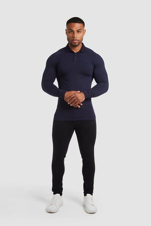 Athletic Fit Polo in True Navy - TAILORED ATHLETE - USA