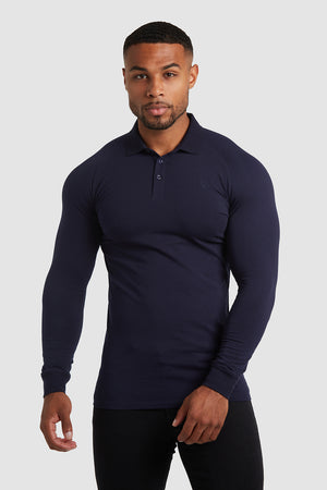 Athletic Fit Polo in True Navy - TAILORED ATHLETE - USA