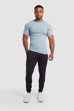 Wide Rib T-Shirt in Ice - TAILORED ATHLETE - USA