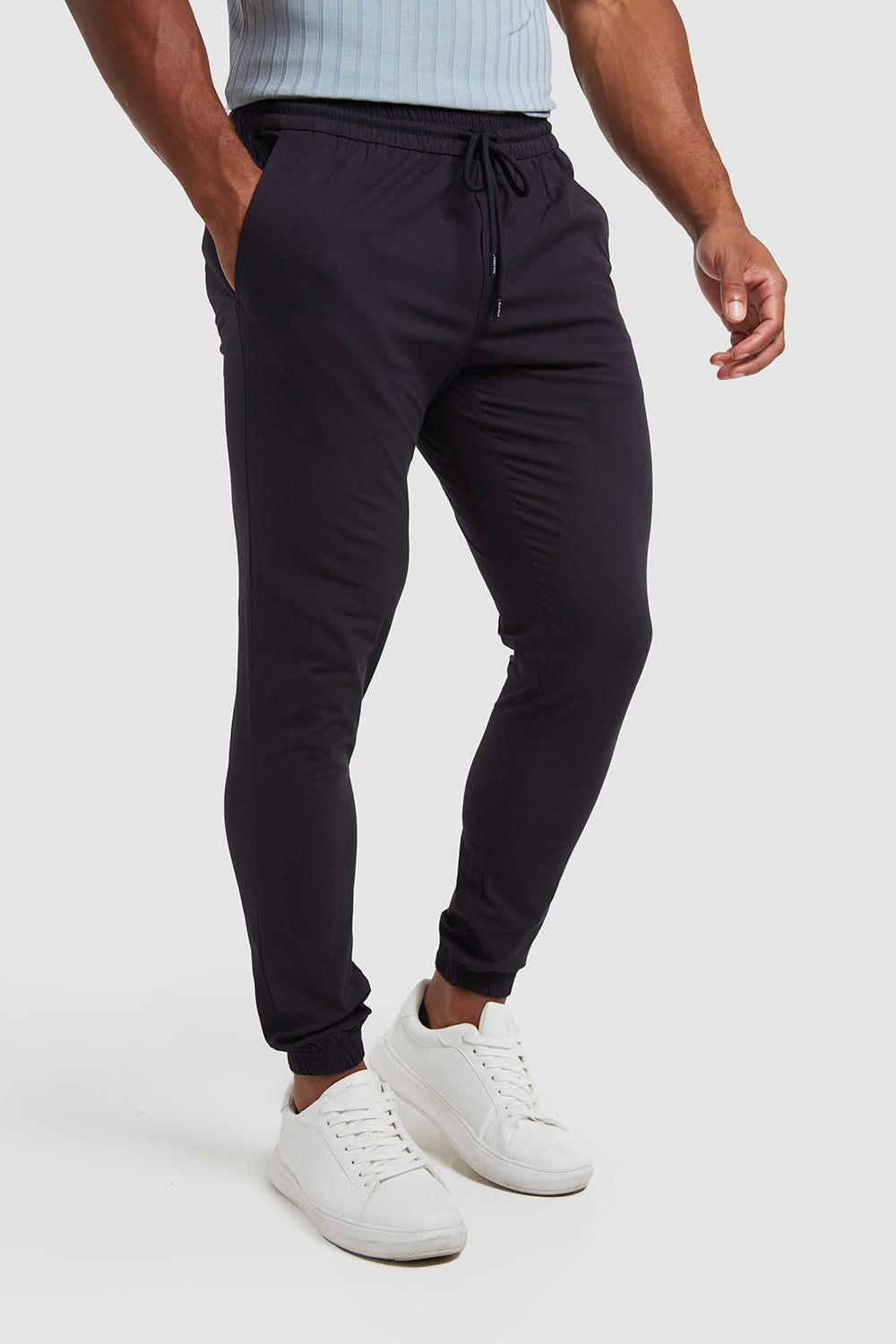 Lightweight Cuffed Trousers in Navy - TAILORED ATHLETE - USA
