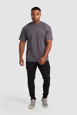 Boxy Fit T-Shirt in Lead - TAILORED ATHLETE - USA
